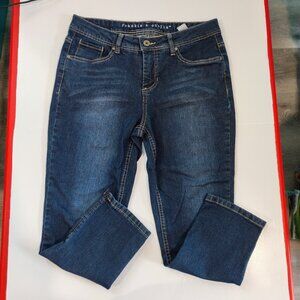 Jeaniologie Frankie & Stella cropped jeans dark blue women's size 8